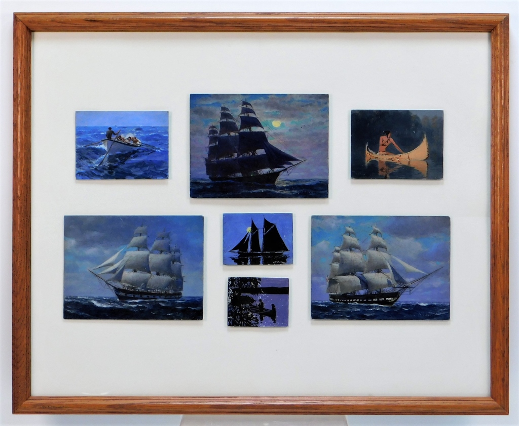 7PC VIVIAN PORTER MINIATURE SAILBOAT 29a473