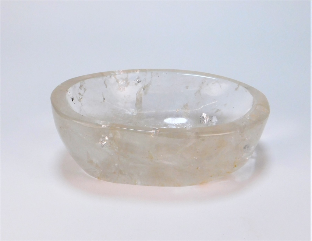 ANTIQUE CHINESE CARVED CLEAR ROCK 29a4b1