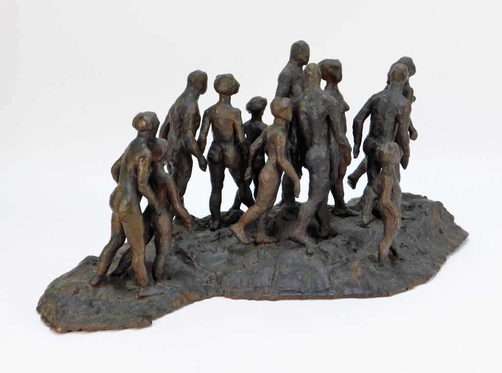 NATHAN HALE FIGURAL ABSTRACT NUDES BRONZE