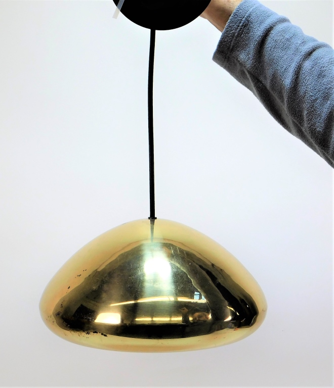 MCM BRASS DOME SHADE PENDANT CEILING