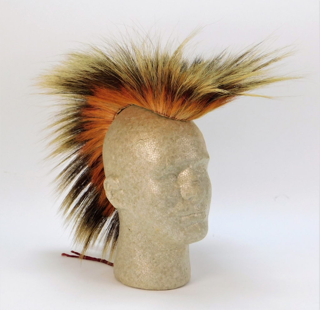 PLAINS INDIAN PORCUPINE HAIR ROACH HEADDRESS