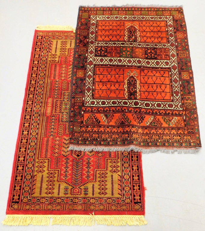 2PC KASHIMAR AFGHANISTAN RED GEOMETRIC 29a57a