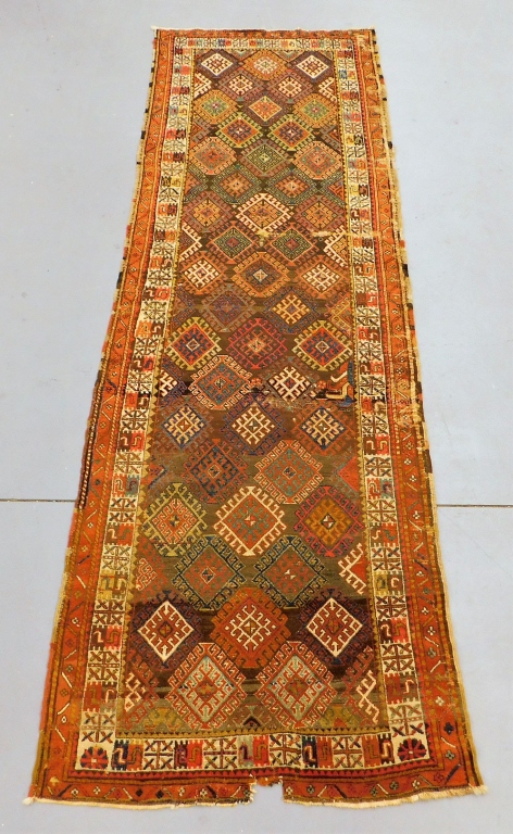 ANTIQUE SHAHSAVAN GEOMETRIC CARPET