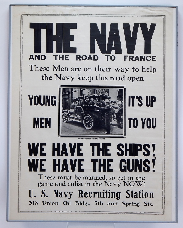 WWI US NAVY MILITARY RECRUITMENT 29a623