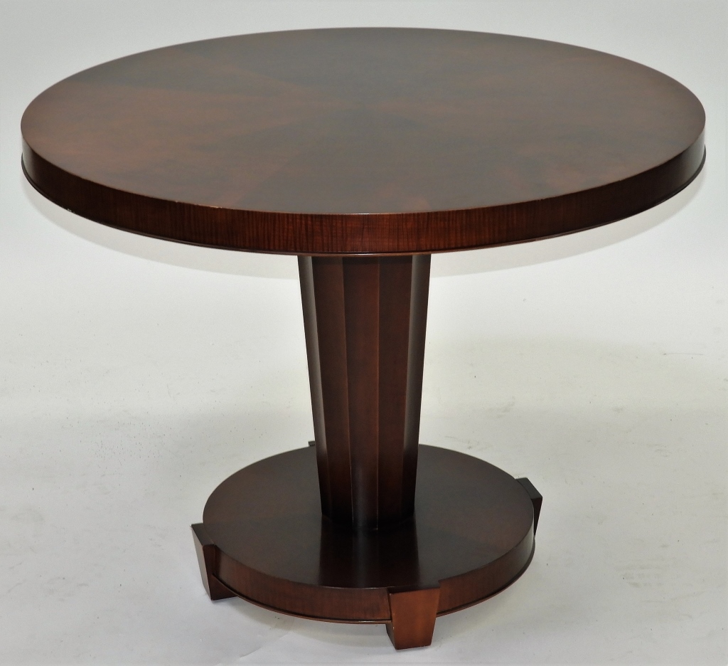 BAKER FURNITURE MCM ROUND MAHOGANY 29a6c8