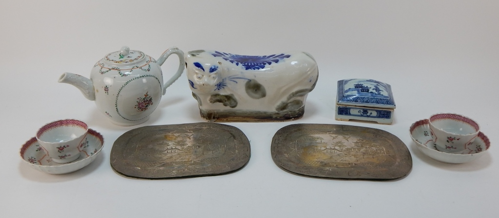 9PC CHINESE EXPORT PORCELAIN GROUP 29a738