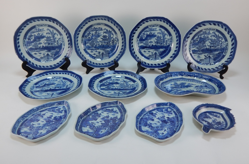 11PC CHINESE NANKING PORCELAIN PLATE