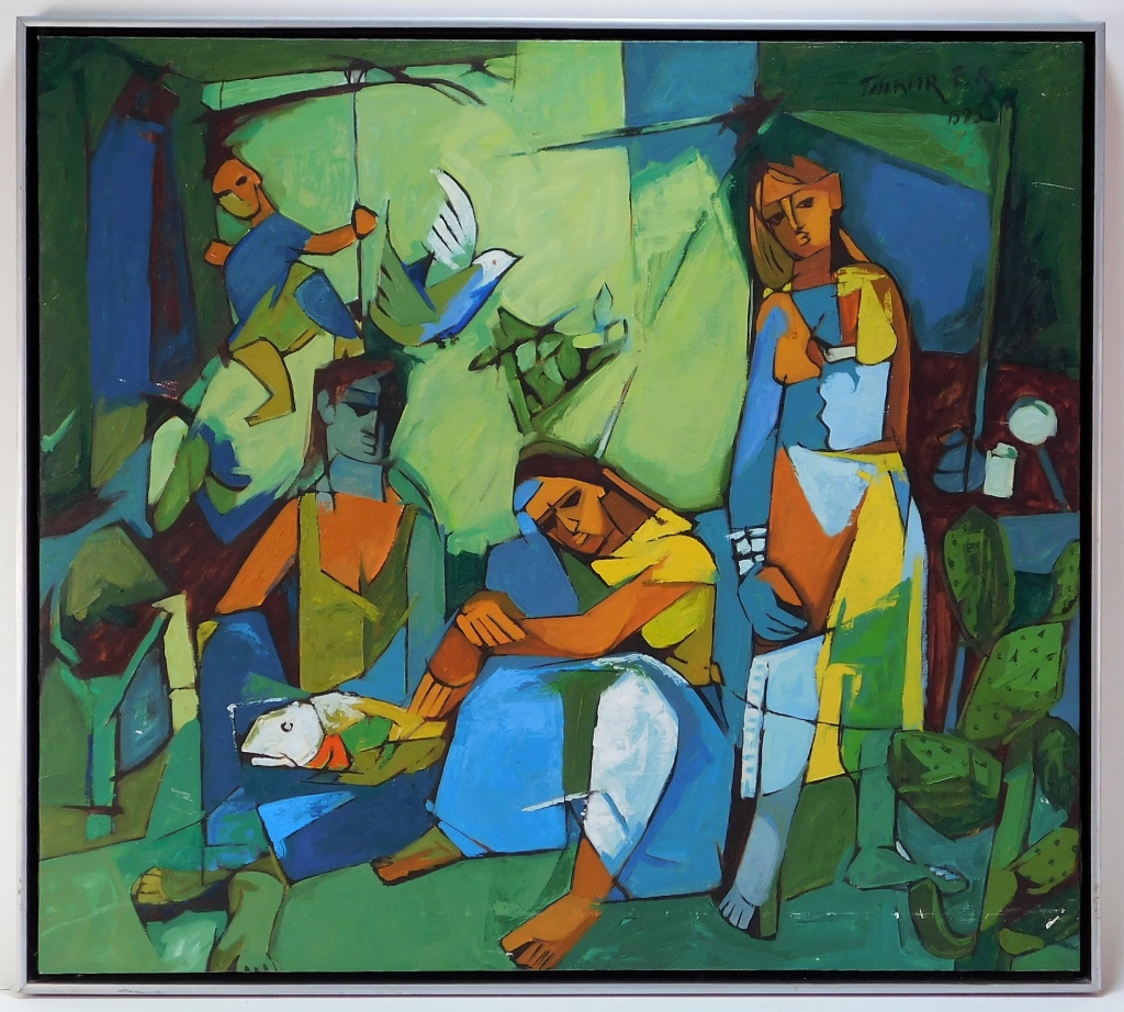 EZRA TALKAR ISRAELI CUBIST MODERN