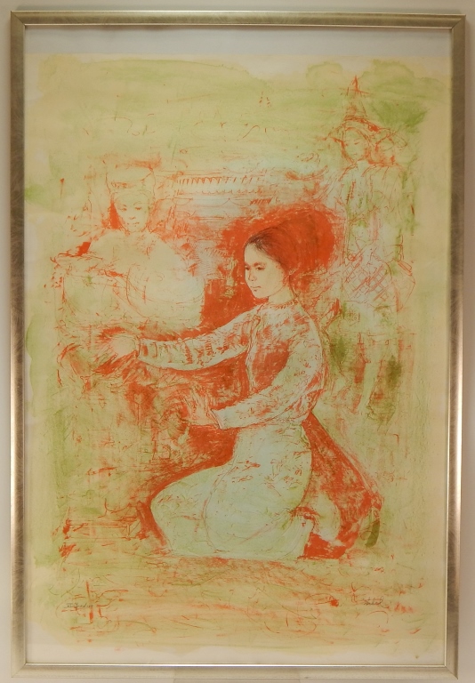 EDNA HIBEL FIGURATIVE LITHOGRAPH