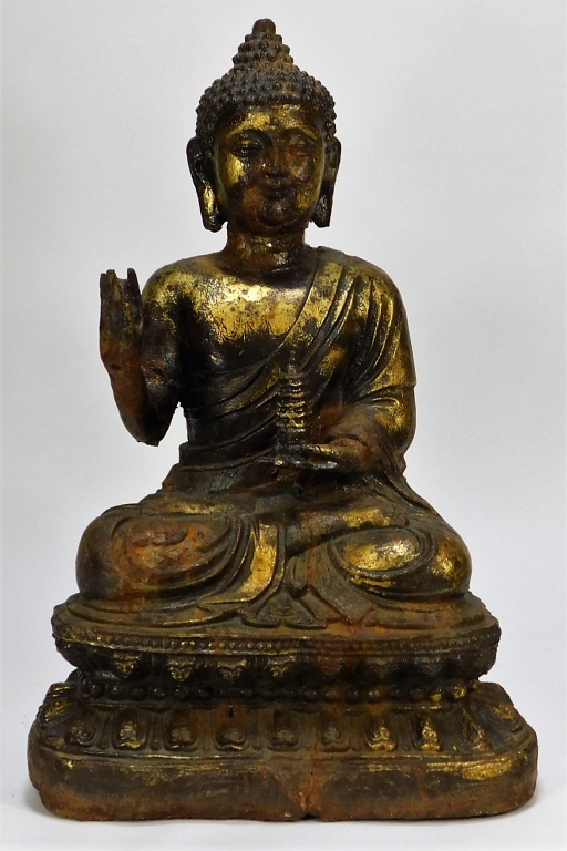 ANTIQUE CHINESE QING GILT BRONZE