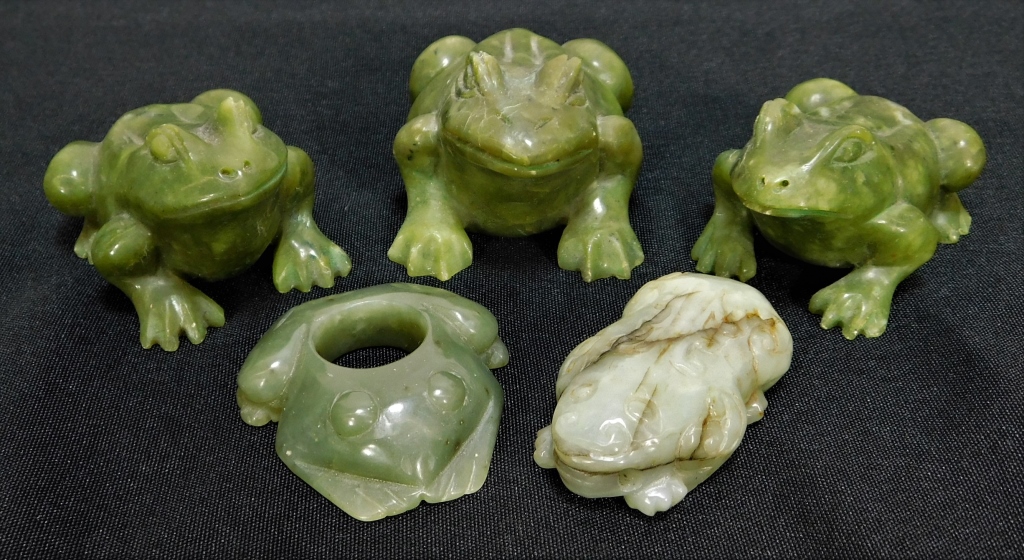 5PC ANTIQUE CHINESE JADE HARDSTONE 29b91b