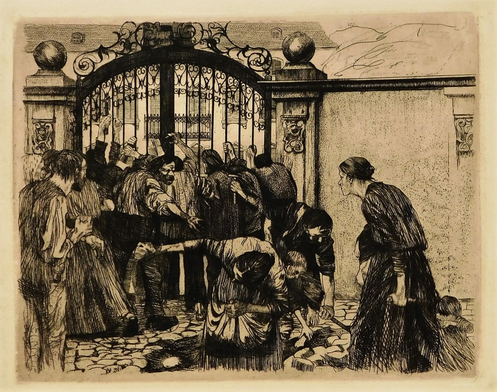 KATHE KOLLWITZ STORMING THE GATE