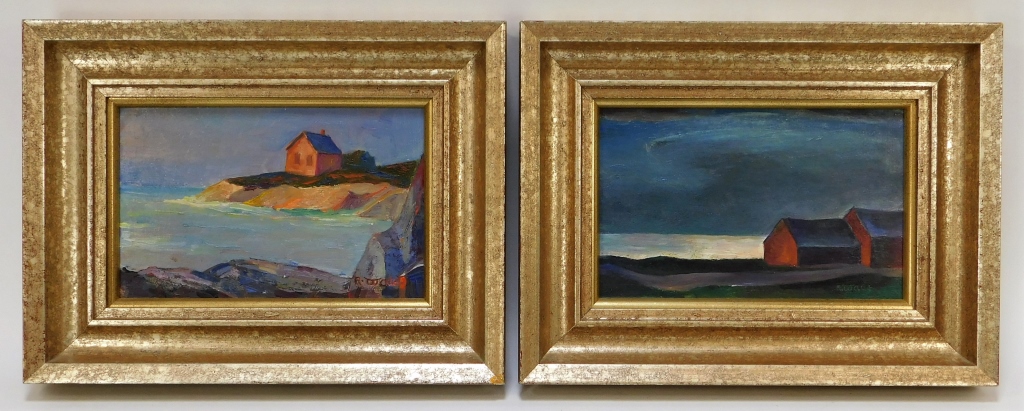 2PC ROBERT WADE IMPRESSIONIST COASTAL 29b92e