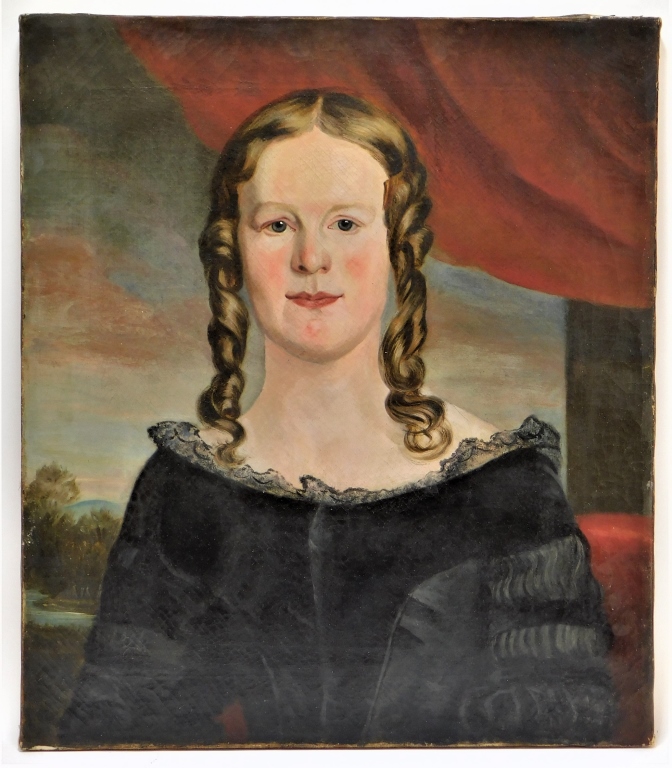 EARLY AMERICAN COLONIAL PORTRAIT PAINTING