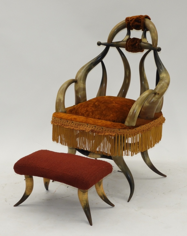 AMERICAN WESTERN STEER HORN CHAIR