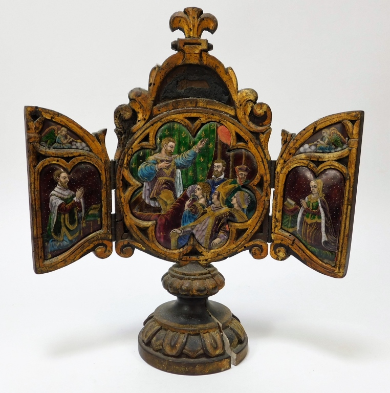 17C. FRENCH LIMOGES ENAMELED COPPER