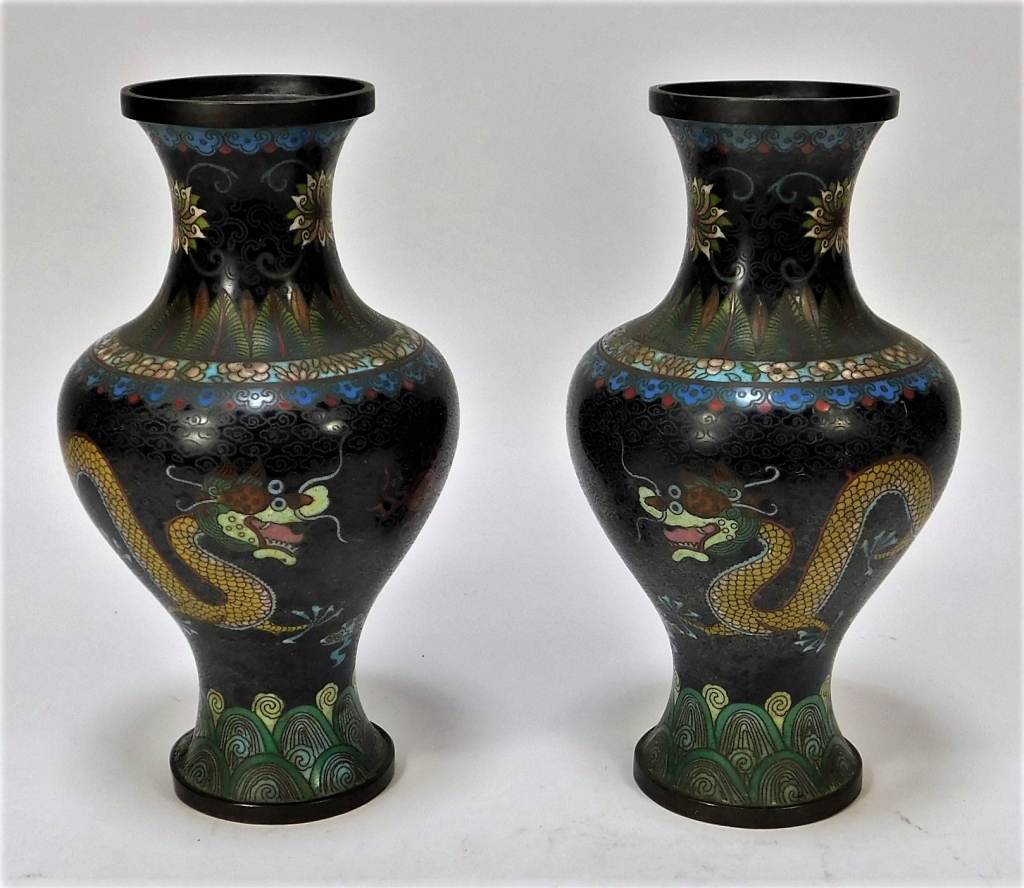 PR CHINESE CLOISONNE ENAMEL OPPOSING 29b9d6