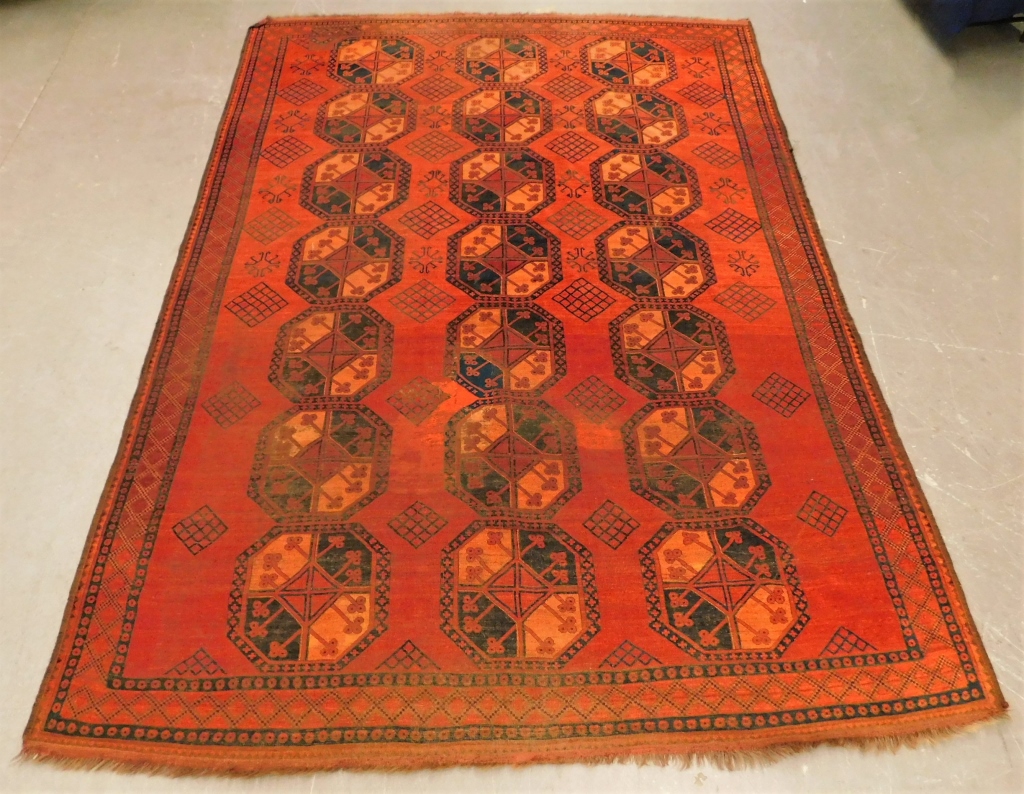 ESARI ORIENTAL RED GEOMETRIC CARPET 29ba0e