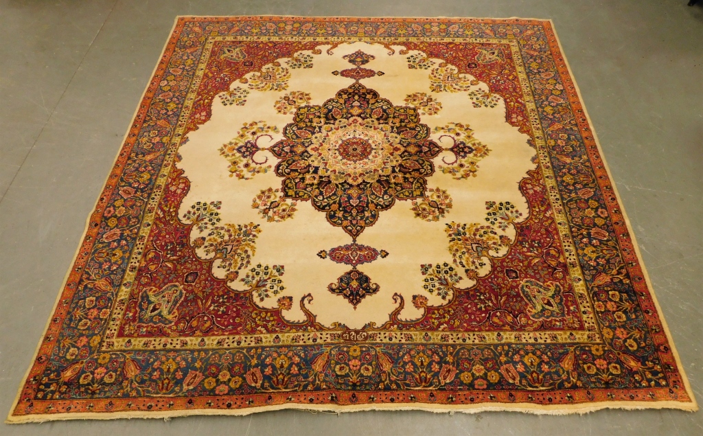 LG OVERSIZE SQUARE ANTIQUE PERSIAN 29ba11