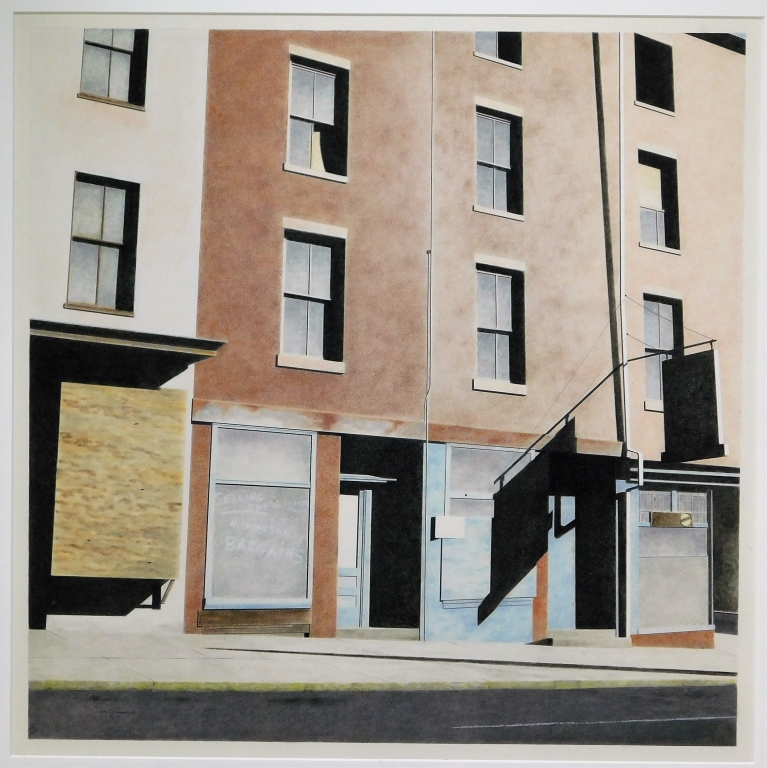 JAMES A. ANDERSON STREET VIEW PASTEL