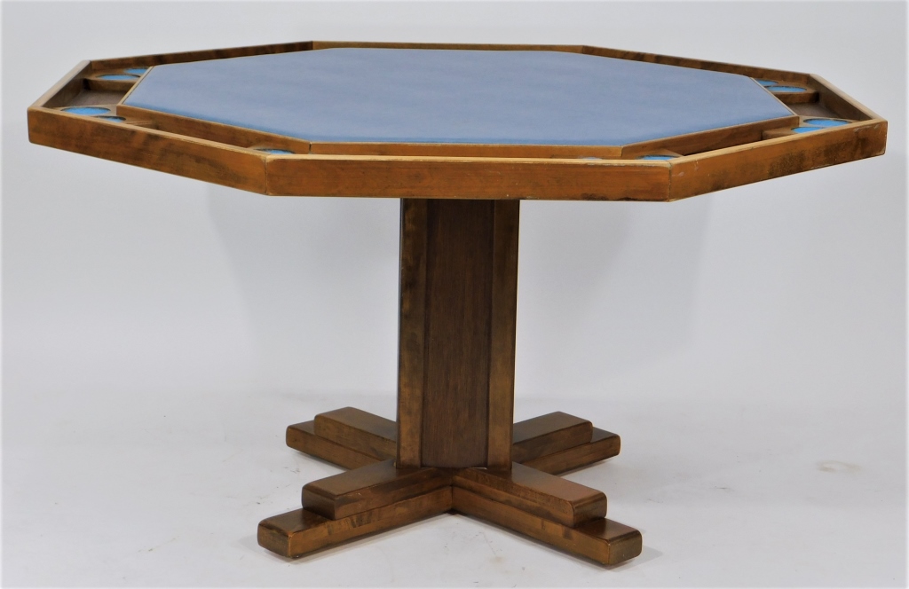 KESTELL BLUE TOP OCTAGONAL POKER