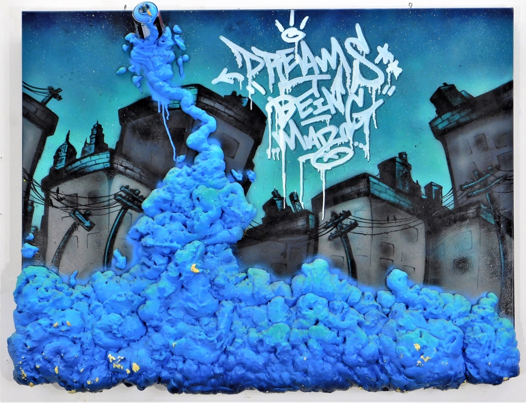 3D GRAFFITI SPRAY CAN AND FOAM