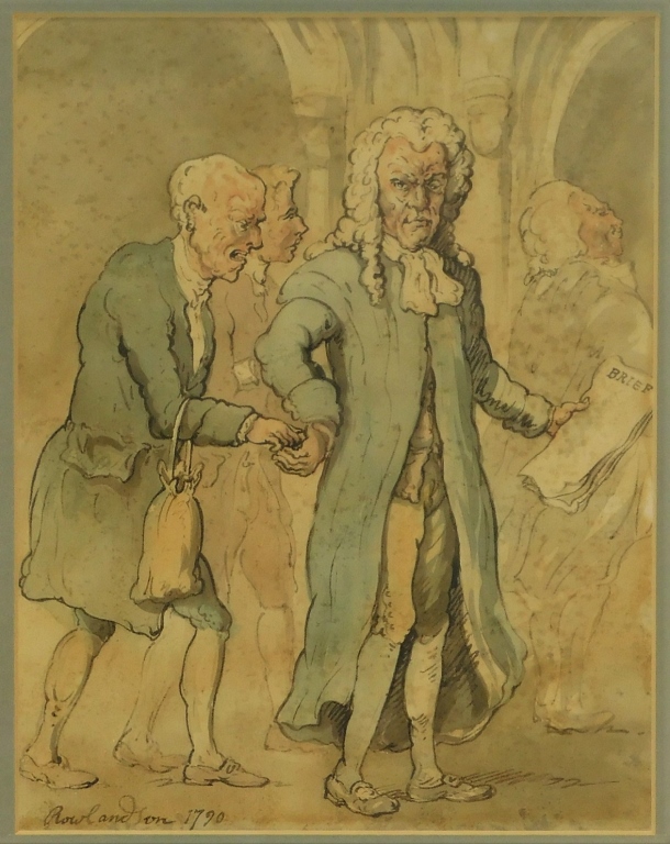 THOMAS ROWLANDSON JUDGE CARICATURE 29bbc0