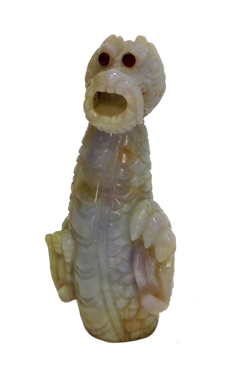 CHINESE QING DYNASTY CARVED JADEITE