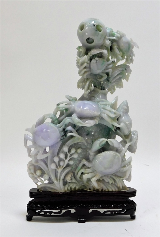 CHINESE CARVED JADEITE STATUE OF 29bc25