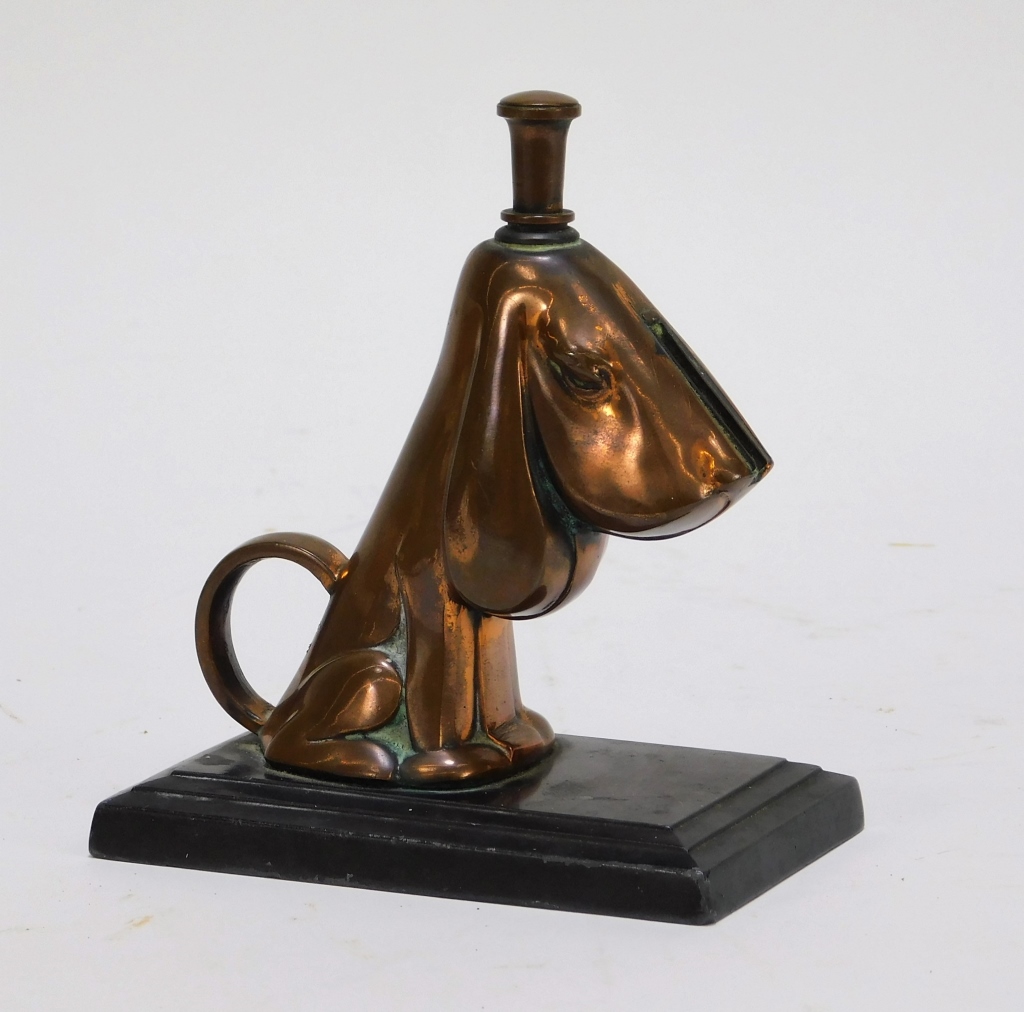 RONSON AMW ART DECO HOUND DOG LIGHTER 29bc32