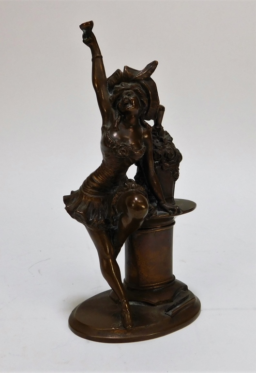 AMERICAN COPPER SPELTER PARTY GIRL 29bc36