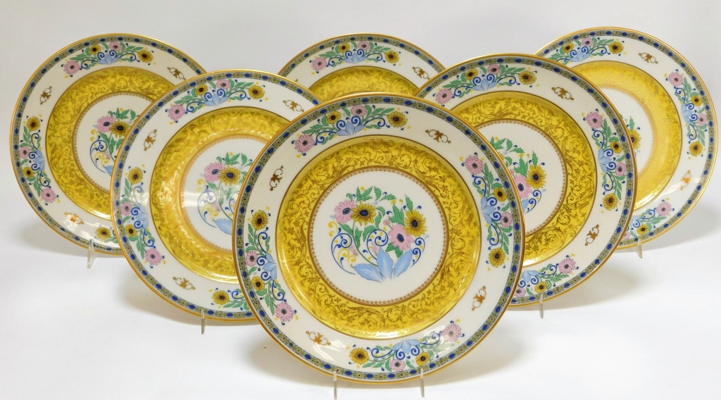 6PC GUERIN POUYAT FRENCH LIMOGES 29bc4c