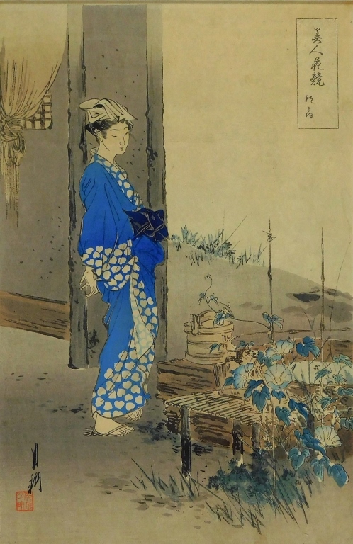 GEKKO OGATA WOODBLOCK OF WOMAN