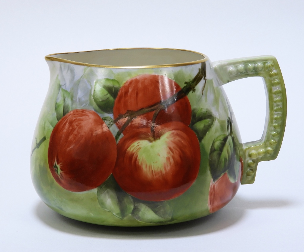 AMERICAN BELLEEK PORCELAIN APPLE