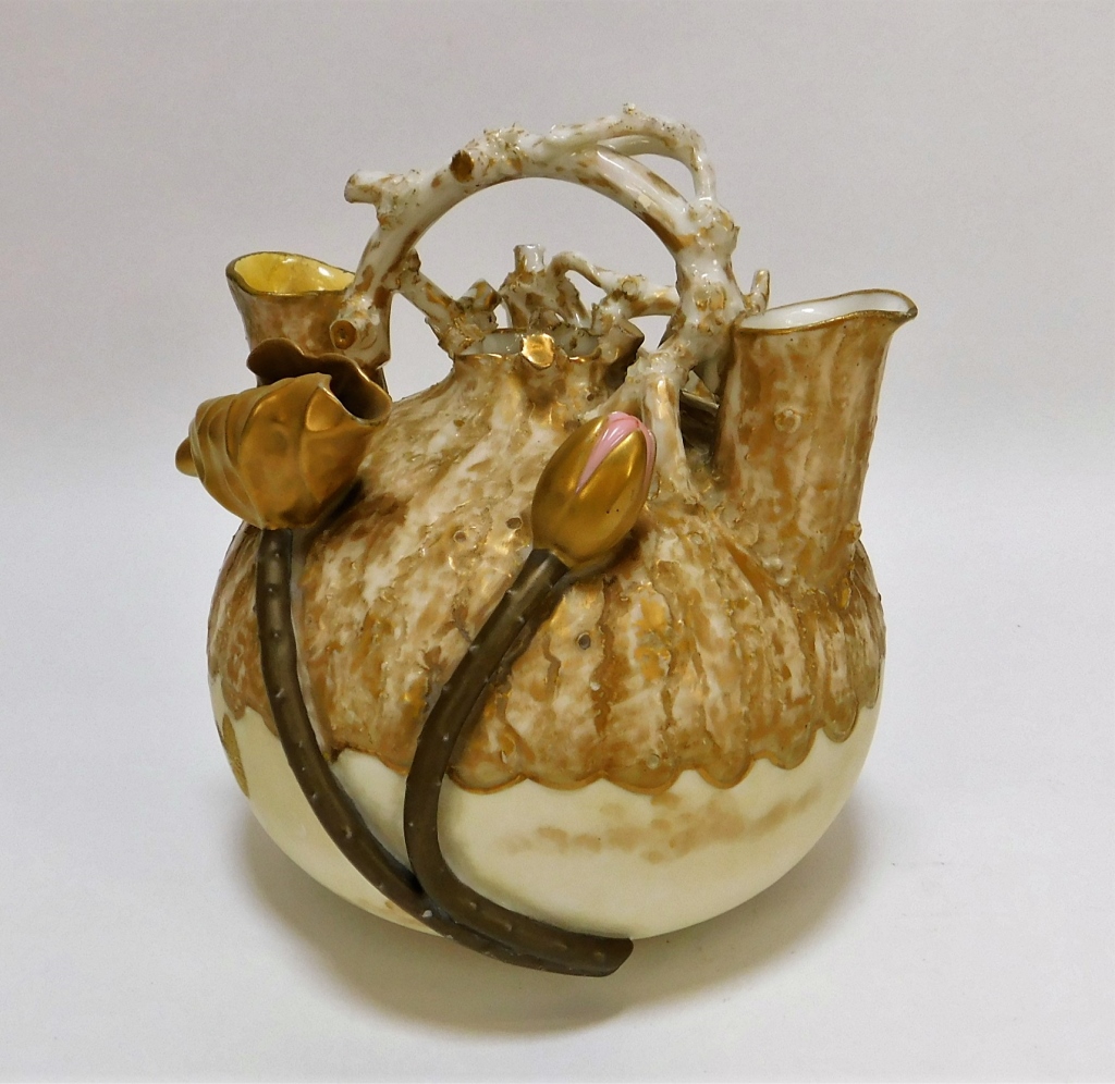 AMERICAN BELLEEK SCULPTED FLORAL