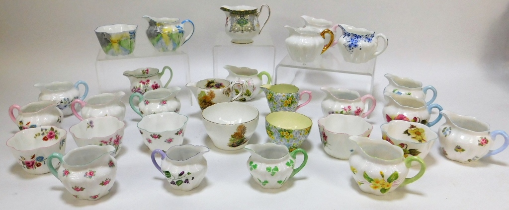 29PC SHELLEY FLORAL CREAMER SUGAR 29bcf4