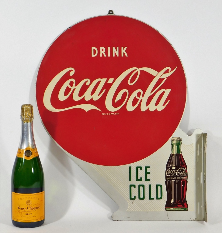 1951 DRINK COCA COLA ICE COLD DOUBLE