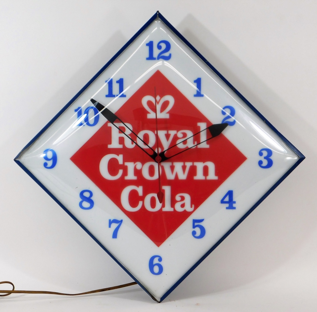 ROYAL CROWN COLA ADVERTISING CLOCK 29bd3a