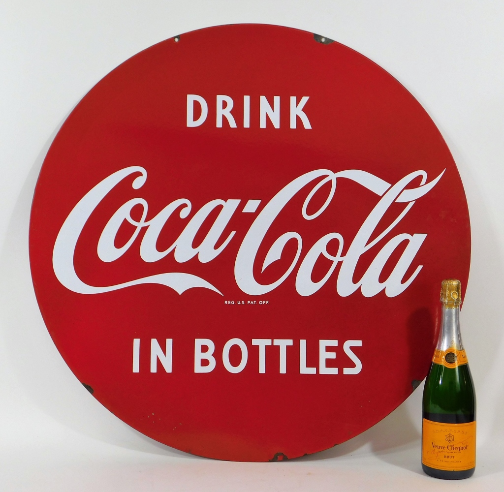 LARGE DOUBLE SIDED COCA COLA DSP 29bd48