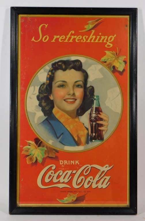 1941 COCA-COLA CARDBOARD ADVERTISING