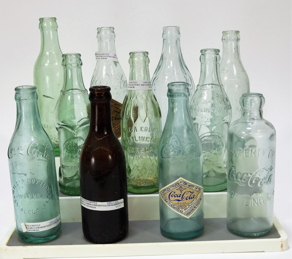 11PC COCA-COLA ANTIQUE GLASS SODA