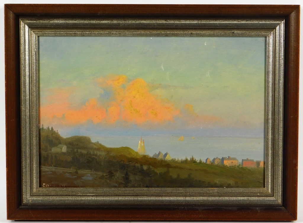 AMERICAN IMPRESSIONIST SUNSET LANDSCAPE 29bd9e