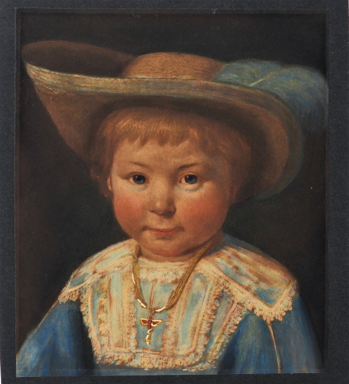 19C DUTCH REALIST PORTRAIT PAINTING