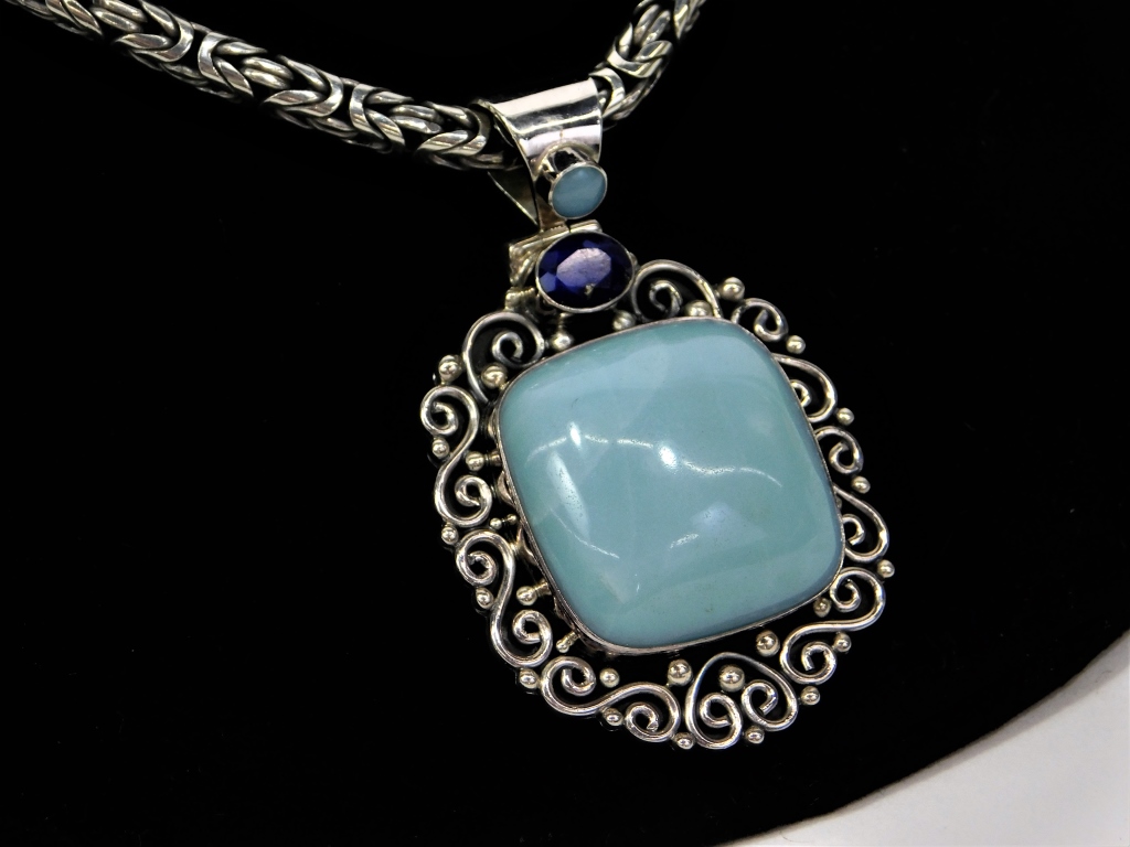 ESTATE STERLING SILVER TURQUOISE 29bdd0