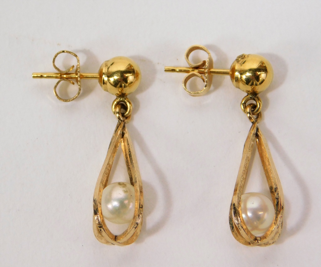 14K GOLD PEARL LADY S FASHION 29bdca