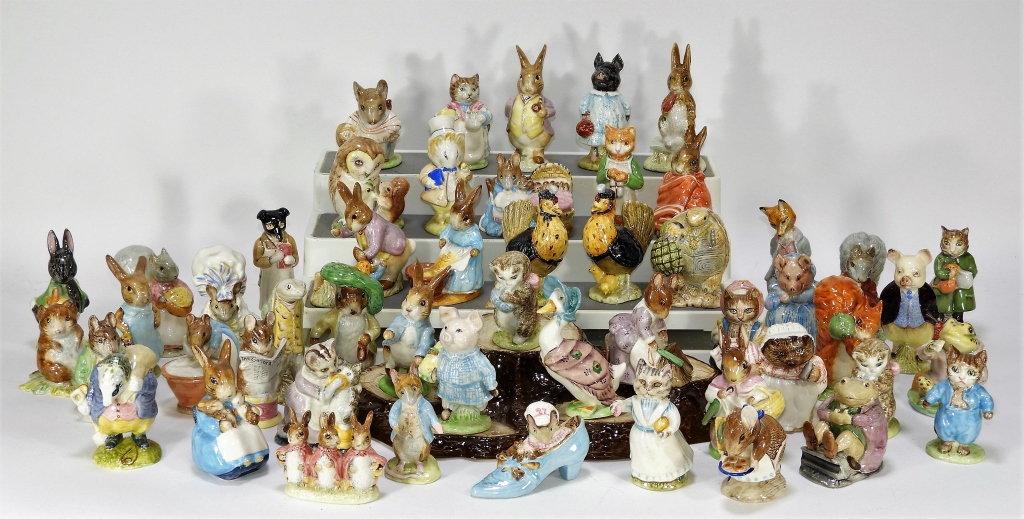 53PC BEATRIX POTTER'S BESWICK POTTERY