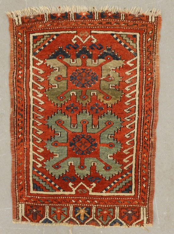 TURKISH YASTIK SMALL WOOL RUG CARPET 29bf51