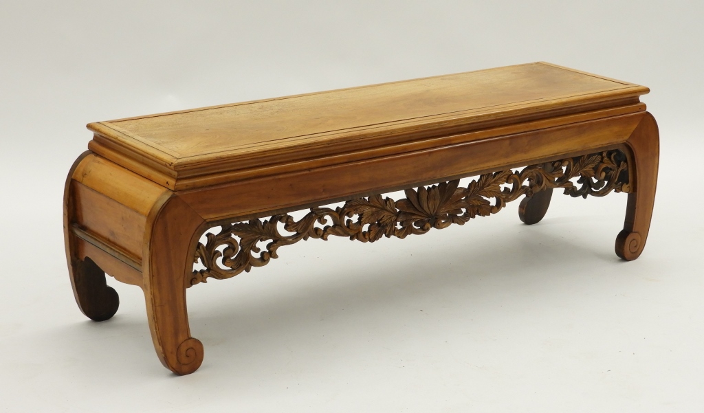 CHINESE CARVED HARDWOOD LONG KANG 29bf7b