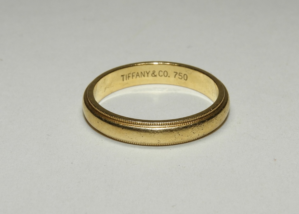 18KT GOLD TIFFANY CO MEN S WEDDING 29bfe0