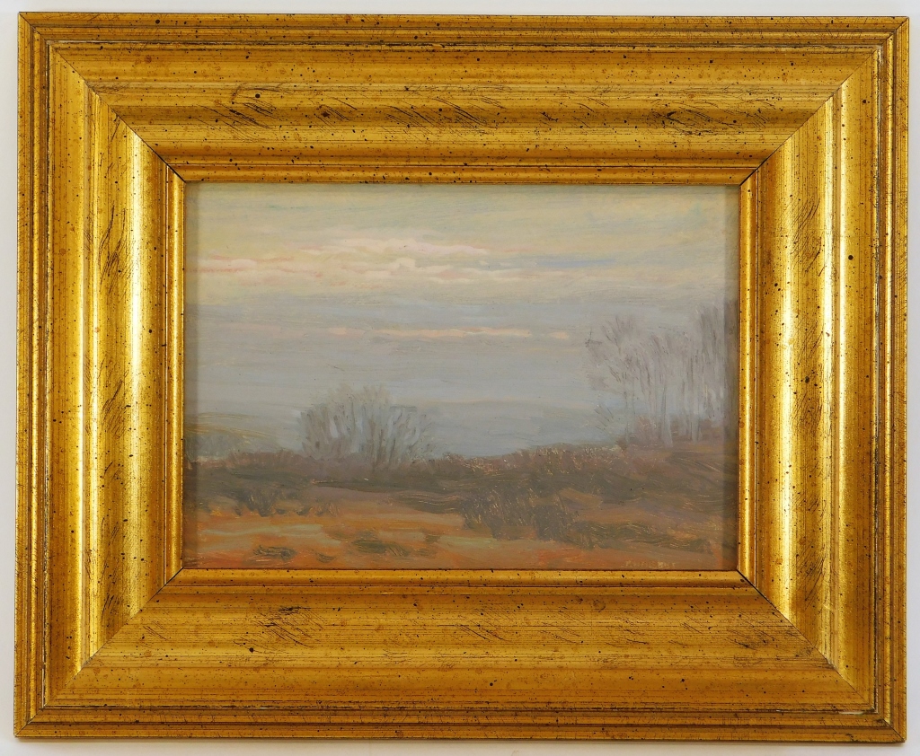 ROBERT NISBET MISTY SUNSET NY LANDSCAPE 29bfe2